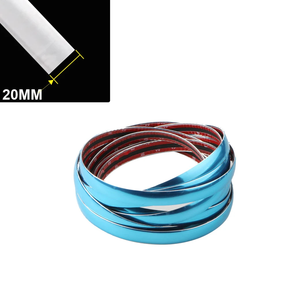 Exterior Car Chrome Body Strip Bumper Auto Door Protector Moulding Styling Trim car additional angle