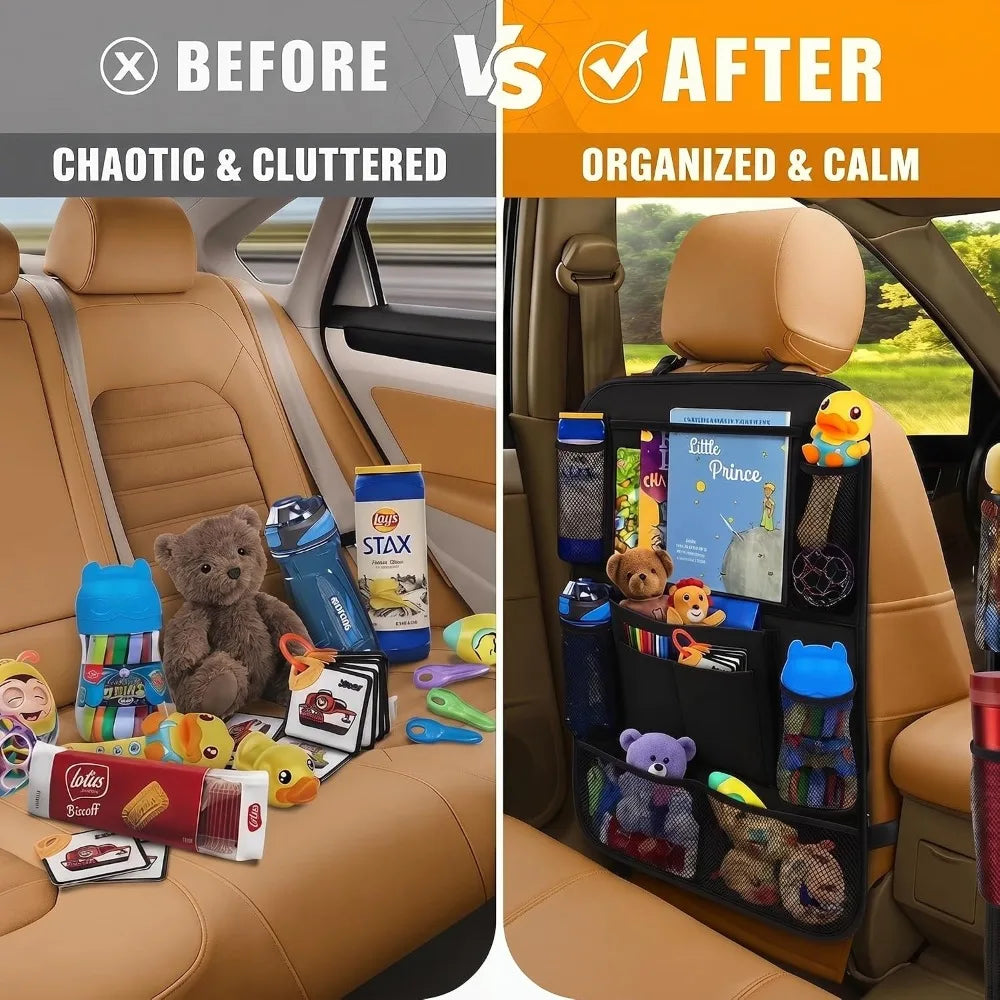 Car Seat Organizer for Kids | Backseat Organizer with Multiple Pockets additional angle