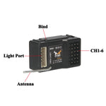 1:12 RC Car 2.4G Receiver 2CH 6CH LED Light Port For MN82 MN86 MN78 MN128 MN168 MN90 WPL RC Crawler Tank Boat Replacement Parts