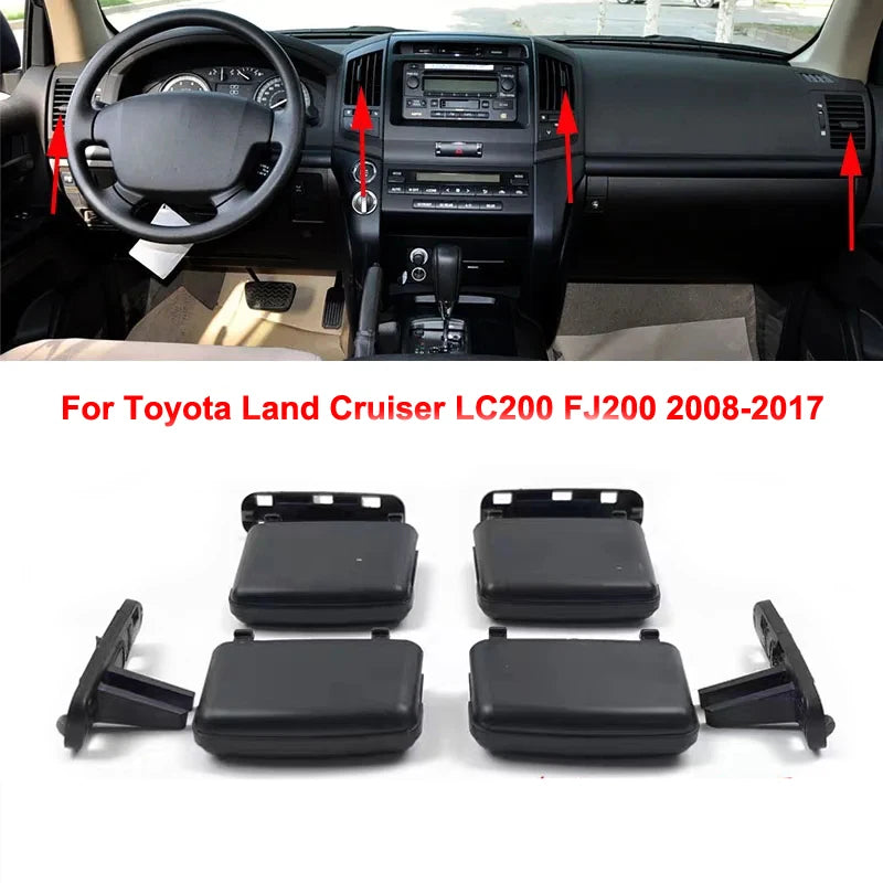 For Toyota Land Cruiser LC200 FJ200 2008-2017 Car Front Dashboard Air Conditioner Outlet A/C Air Conditioning Vents Tab Clip
