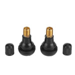 10/25Pcs TR412 Snap-in Black Rubber Tubeless Tire Valve Stems for ATV Car Motorcycle lifestyle view