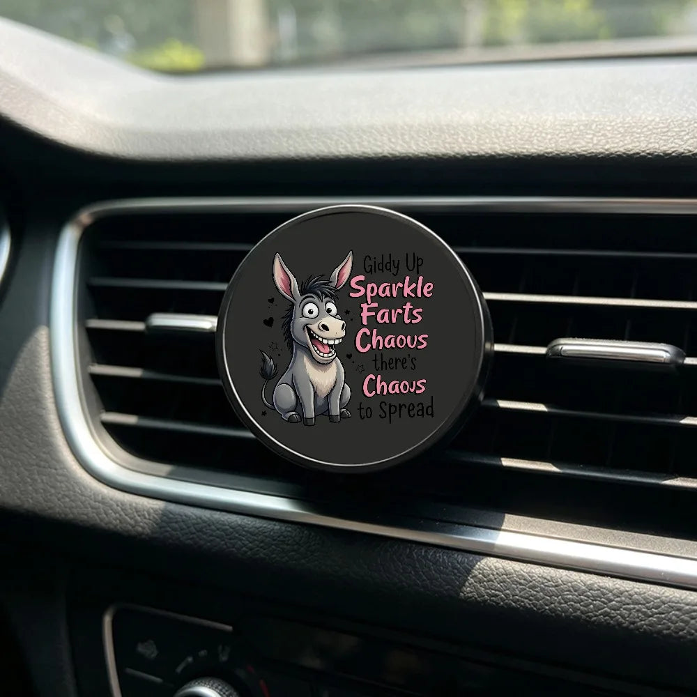 Cartoon Animal Pattern Car Vent Aromatherapy Diffuser, Cute Design, Lavender Fragrance, Car Decor Gift