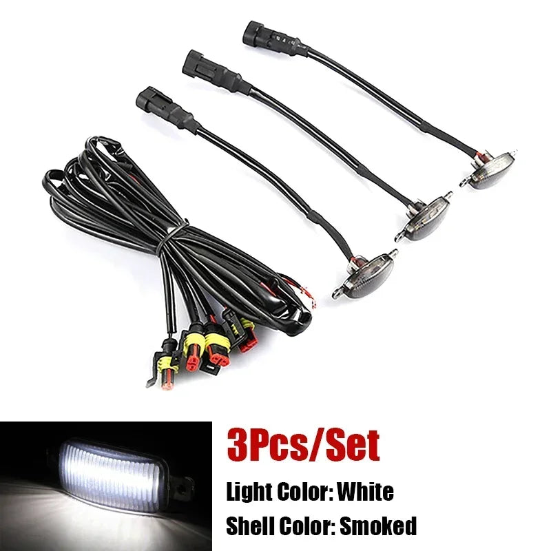 Universal LED Car Front Grille Lights | Eagle Eye Lamp with Harness for Pickup, Off-R alternate view
