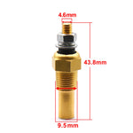 52mm Water Temp Gauge 40-140C | 7-Color Racing Gauge Kit with 1/8NPT Sensor close-up view