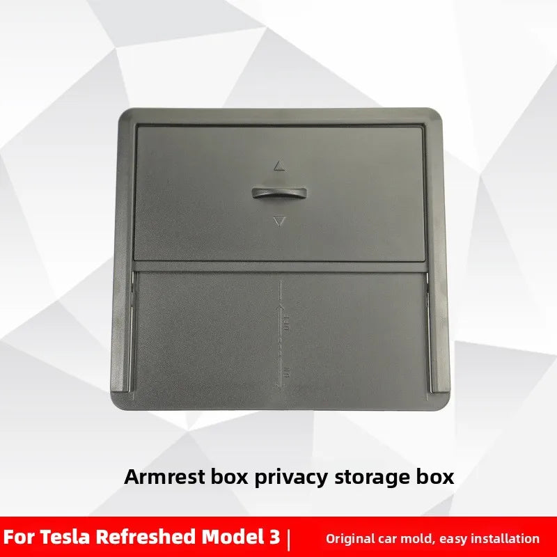 For Tesla Model 3 Y 2017~2026 Car Hidden Storage Box Model 3 Highland Y Juniper Center Console Armrest Organizer Box Accessories