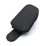 Leather Sunglasses Holder for Car Sunshade detail view