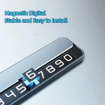 Double-Number Temporary Parking Sign Car Moving Number Plate