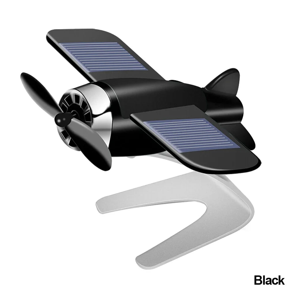 Solar Aircraft Car Air Freshener | Mini Car Perfume Decoration alternate view