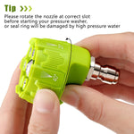 6-in-1 Pressure Washer Nozzle 1/4 Inch Quick Connect 14 Inch additional angle