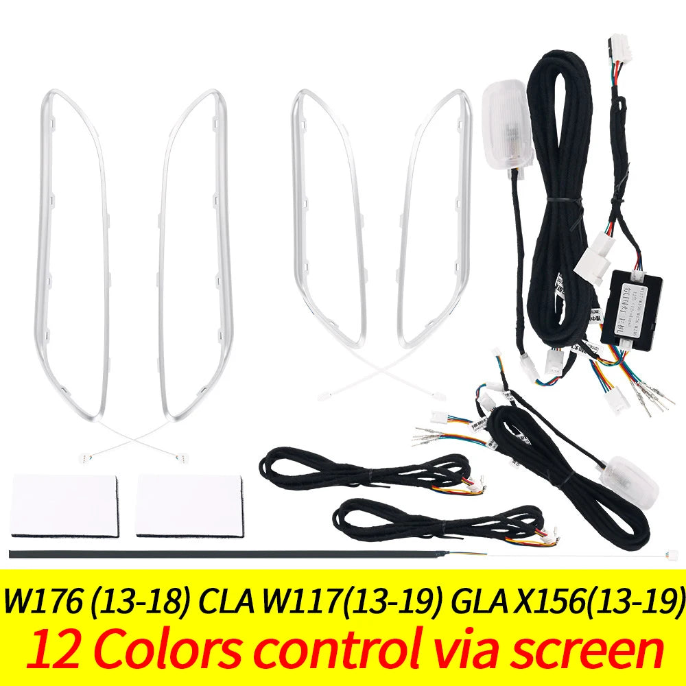 For Mercedes Benz Accessories A W176 CLA W117 C117 W156 GLA 12/64 Color Ambient LED T alternate view