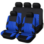 Car Seat Covers Full Set Front Split Rear Bench For Car Universal Cloth SUV Sedan Van alternate view