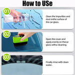 Automotive Car Oil Film Cleaning Brush-150ml Glass Oil Film Remover for Car Window- additional angle
