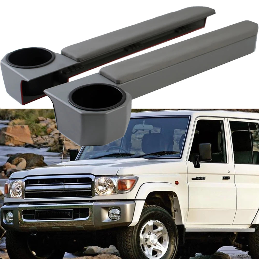 Car Door Armrest Cup Holder for Toyota Land Cruiser 70 76 79 Series | 2pcs Set
