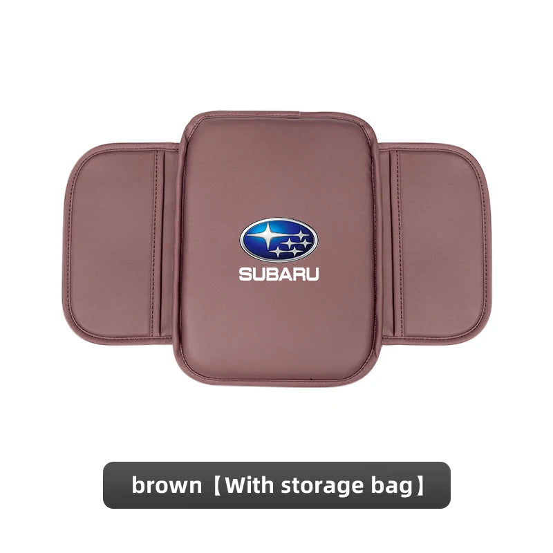 Car Leather Armrest Box Heighten Protective Pad | Arm Rest Cushion For Subaru STI BRZ alternate view