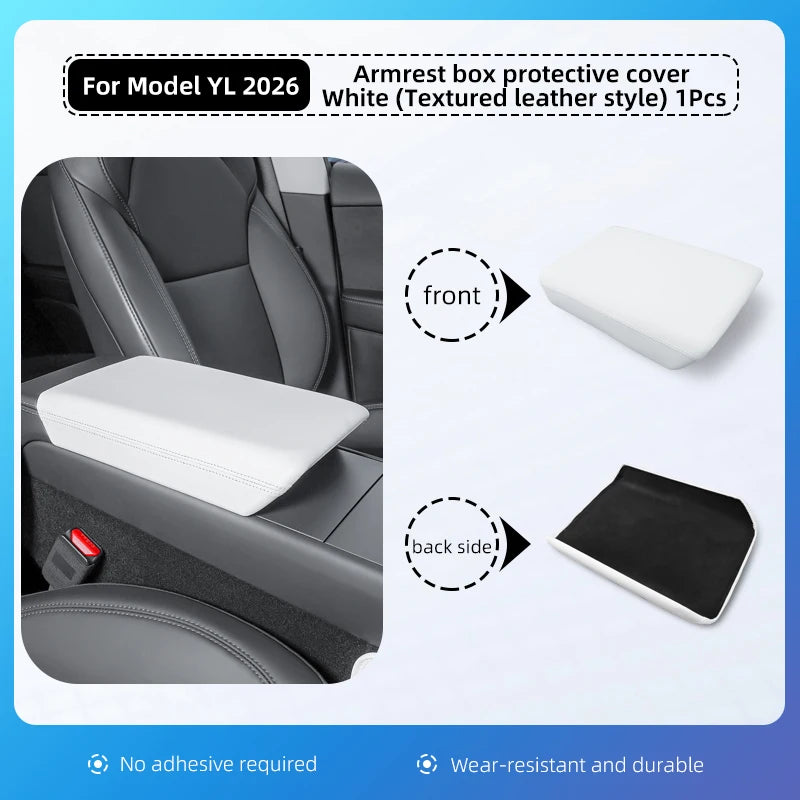 Tesla Model Y 6-Seat Armrest Box Cover | Center Console Protector lifestyle view