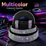 Rhinestone Car Phone Holder Universal Air Vent Mobile Phone Stand Mount Auto Interior, close-up view
