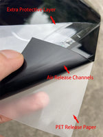 Aomior PET Glossy Black Vinyl Car Wrap | High Gloss Chrome Out Film for Vehicle Roof, alternate view