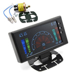 5" LCD 6 in 1 Car Gauge | Tachometer, Voltmeter, Oil Pressure, Water Temp & Clock