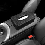 Rhinestone Genuine Leather Car Tissue Box Holder