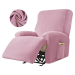 1/2/3 Seater Velvet Stretch Recliner Sofa Cover  Relax Armchair Slipcover Elastic All-inclusive Reclining Sofa Protector