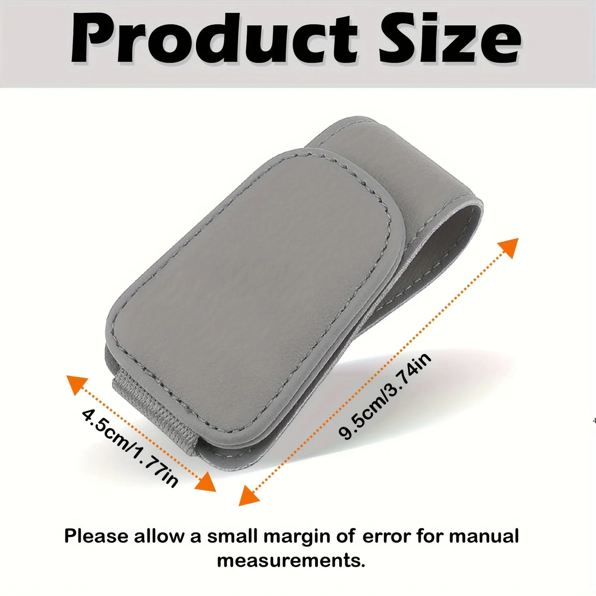 Car Sun Visor Sunglasses Holder Multifunctional Ticket Card Storage Clip Auto Interior close-up view