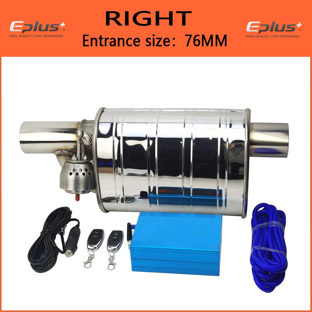 EPLUS Stainless Steel Remote Control Exhaust Vacuum Valve | Variable Silencer for Univer detail view