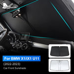 Foldable Sun Umbrella for BMW X1 U11 2022-2023 IX1 | Windshield Sun Shade with Anti-UV Protection