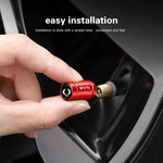 4Pcs Metal Tire Valve Caps | Dust Proof Aluminum Alloy Car Accessories lifestyle view