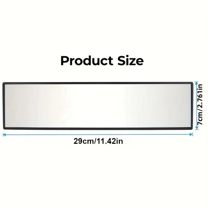Car Interior Rear View Mirror Wide Angle Convex additional angle