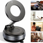 Vacuum Magnetic Car Phone Holder, Foldable Multi-Angle Adjustable Vehicle Navigation Phone Mount, Universal Phone Stand for Daily Driving