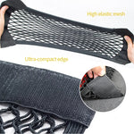 Car Back Seat Mesh Storage Organizer | Universal Elastic String Net for Trunk additional angle