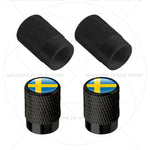 For Sweden Swedish Flag Union Jack Britain Flag Emblem 4Pcs Aluminum Motorcycle Car T lifestyle view