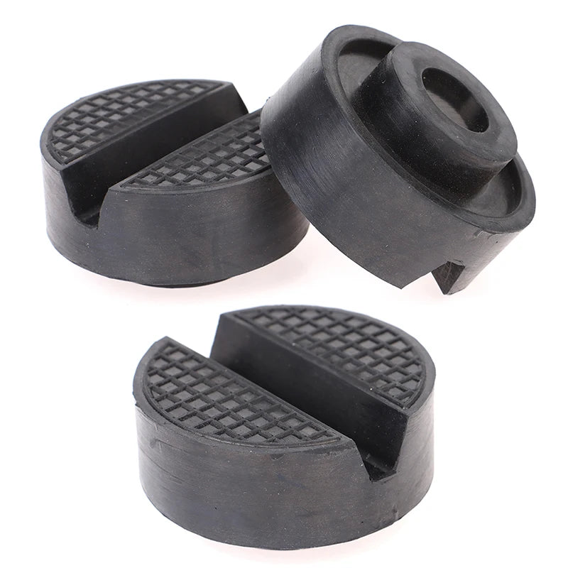 New··1Pc Car Lift Jack Stand Rubber Pads Black Rubber Slotted Floor Jack Pad detail view
