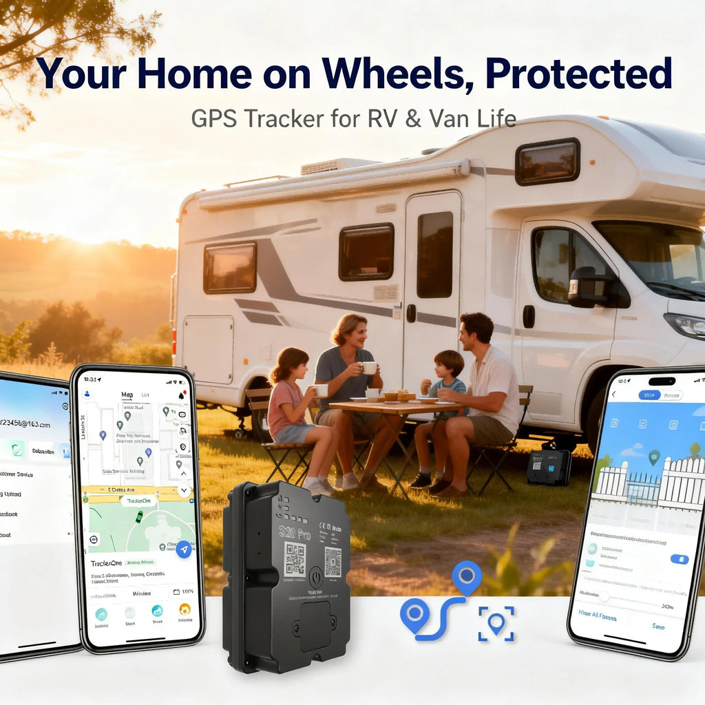4G GPS Tracker for Van Life Camper Motorhome | Real-Time Tracking, Anti-Theft & SOS Alarm