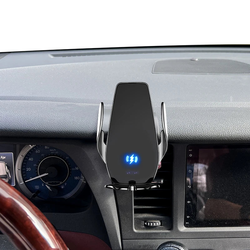 Car Mobile Phone Holder For Toyota Sienna 2015 2016 2017 2018 Mount Wireless Charging Phone Holder Special Fixed Base accessorie