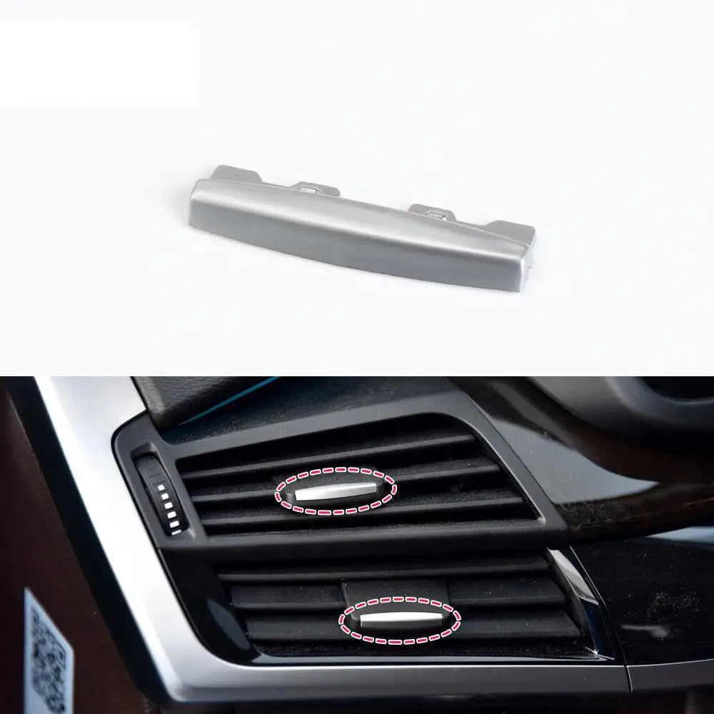 AC Vent Tab Air Conditioning Outlet Clip Chrome Plated Fit for BMW X5 X6 F15 F16 Interior 64118253115 2013-2018