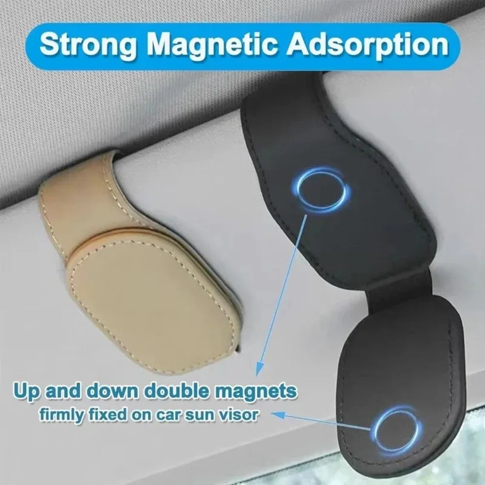 Universal Car Auto Sun Visor Glasses Box Sunglasses Clip Card Ticket Holder Stand Fast close-up view