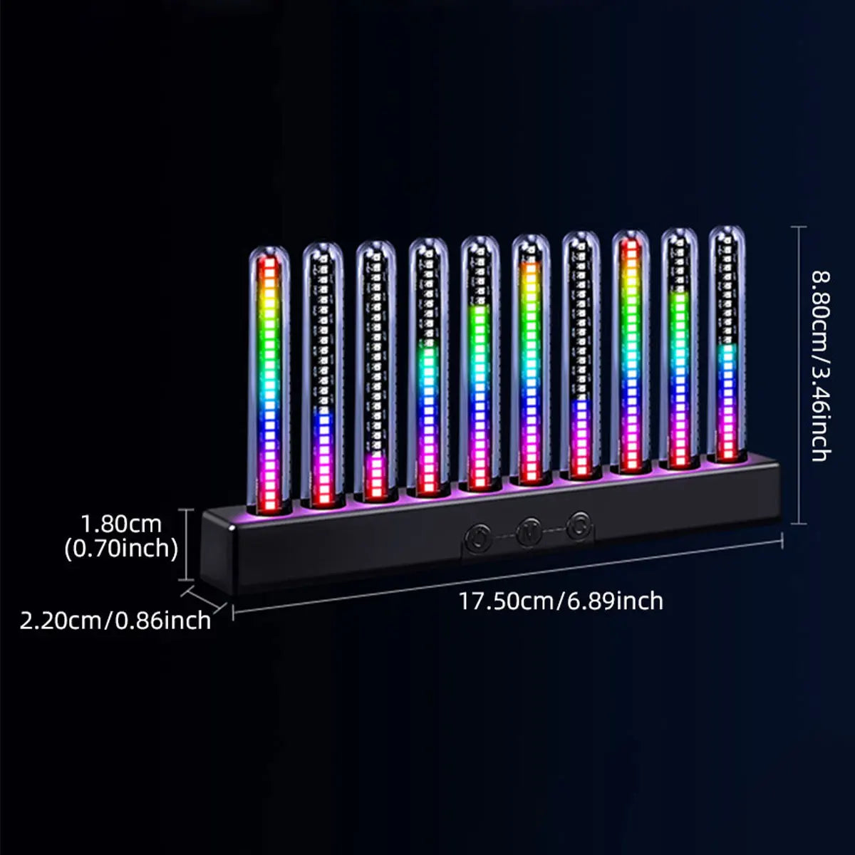Car RGB Sound Control Pickup Light | Dynamic Gradient Atmosphere Lamp for Air Vent additional angle