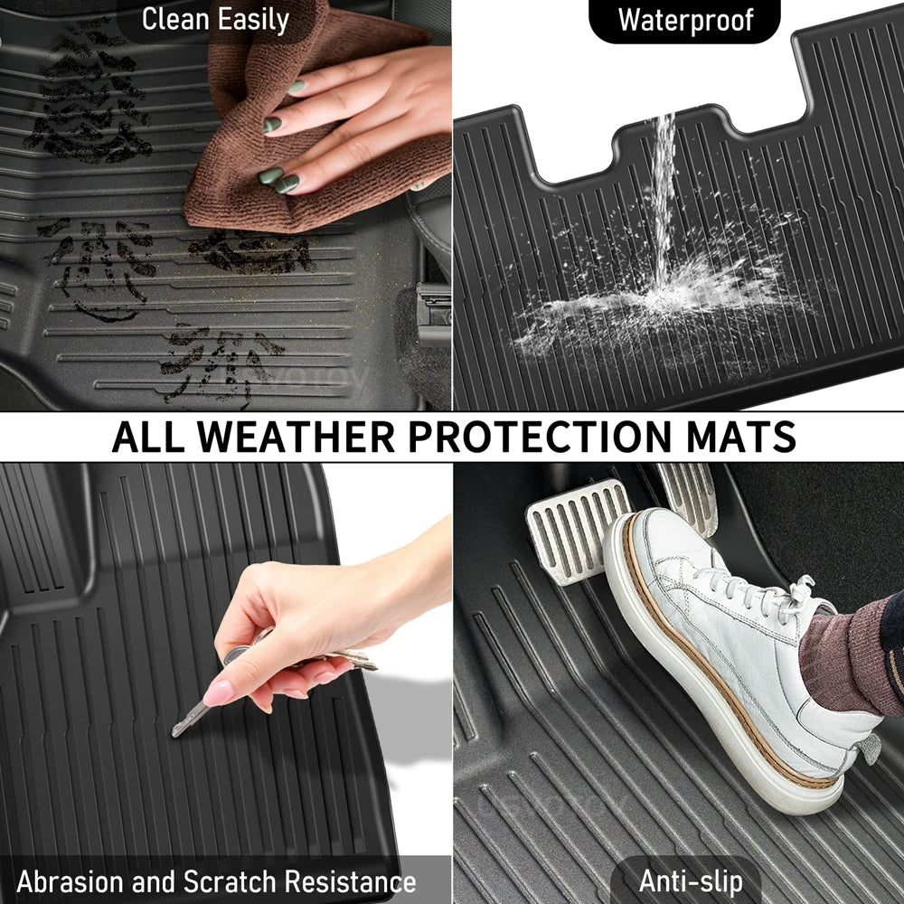 Tesla Model Y Juniper 2025–2026 All-Weather Floor Mats | Cargo Liner, Trunk & Seatb additional angle