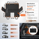 SucceBuy Back Seat Extender Dog Car Seat Cover for Back Seat Bed with Mesh Window and St detail view