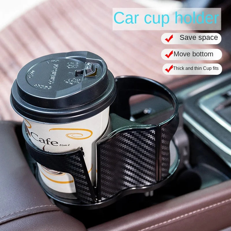 Car Two-Hole Cup Holder Expander | Adjustable Drink Organizer for Vehicles