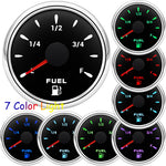 7 Color Light 2" 52mm Fuel Level Gauge with 0-190 Ohm Sensor for Marine RV Camper | O alternate view