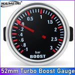 Boost Turbo Gauge 52mm 3.0 BAR | Mechanical Boost Meter with White LED for 12V Racing Cars