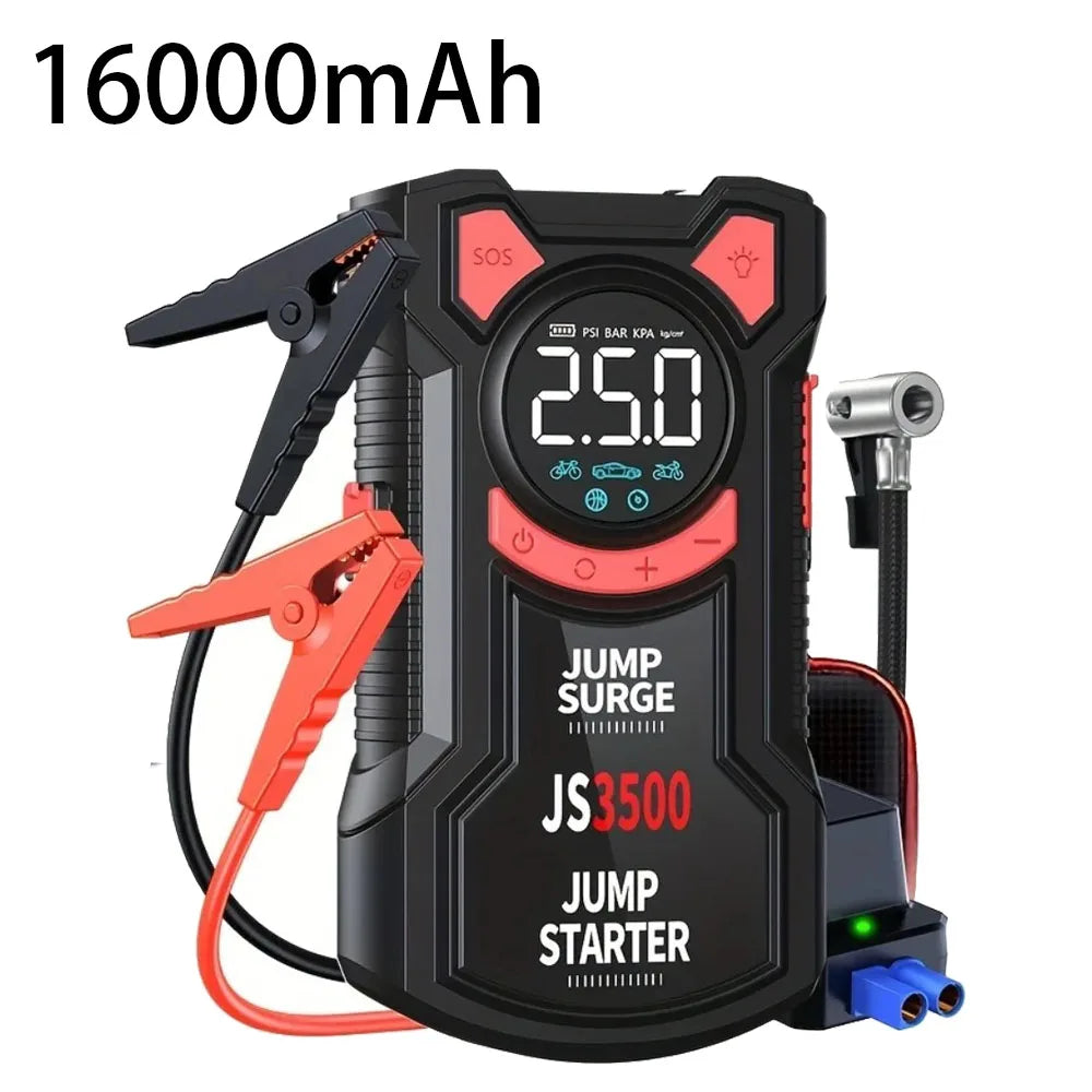 PAIVIROKU 5-in-1 Jump Starter with Air Pump 3000A Peak Starter Box 150PSI Battery Pack with Digital Tire Inflator Car Battery Jump Starter