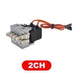 RC Hydraulic Rotary Valve Block 4mm Nozzle for Excavator Models lifestyle view