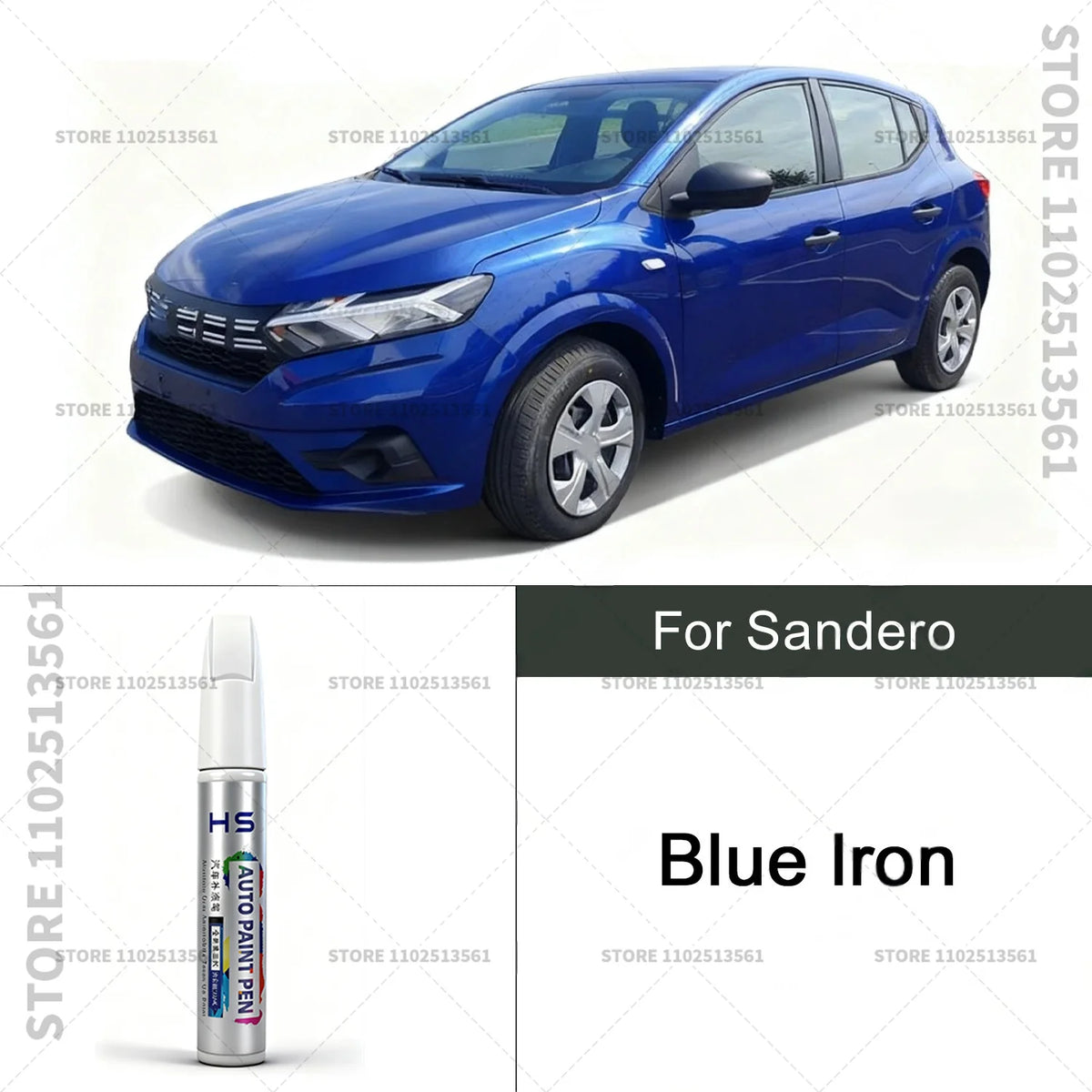 For Sandero Paint Repair Pen Touch Up Scratch Remover DIY Car Accessories Pearl Black close-up view