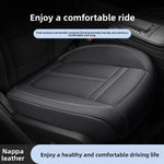 Nappa Leather Car Seat Cover Anti-Slip and Full Wrap Driver Car Seat Protector Mat Front Bottom Car