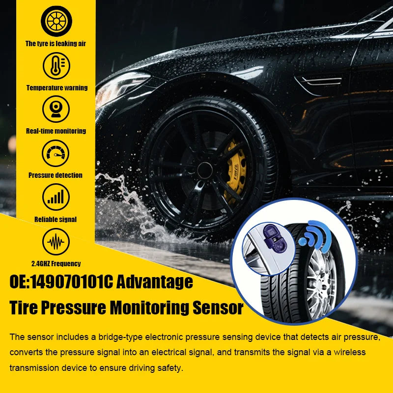 1/4PCS Tire Pressure Monitoring Sensor 1490701-01-C | For Tesla Model 3 S X Y alternate view