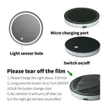 Car Cup Holder Coaster USB Rechargeable LED Atmosphere Light
