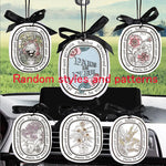 6Pcs Air Freshener Car Perfume Natural Scented Paper Auto Hanging Decoration Fragrant Tablets Aromatherapy Accessories Interior